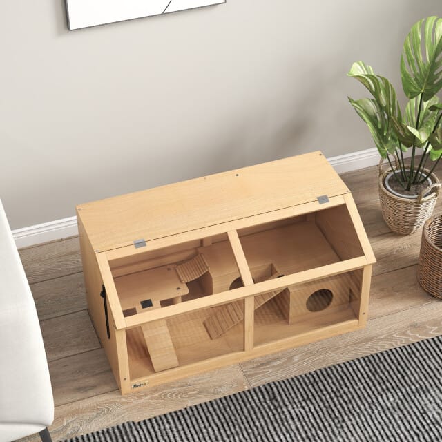 4goodz Hamsterkooi van Hout met Hangbrug