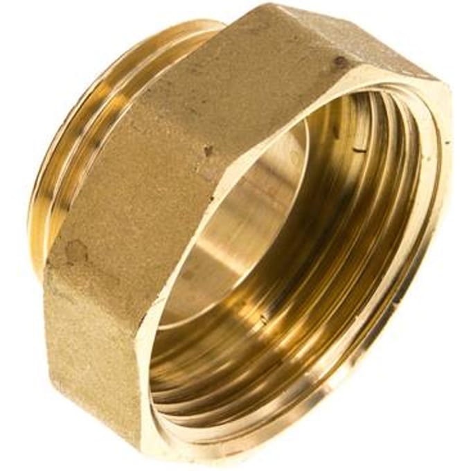 G 1 1/4'' x G 1'' F/M Messing Verloopring 16 Bar