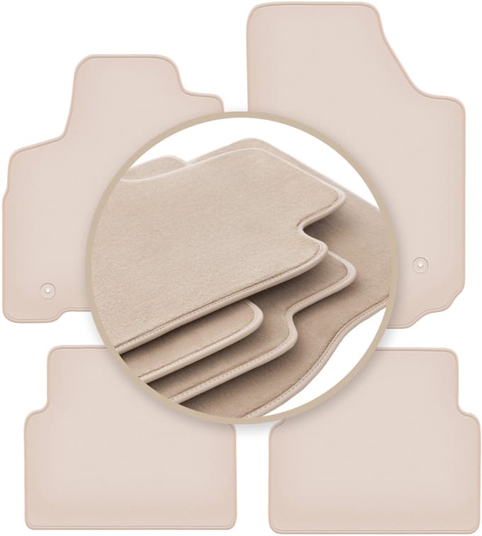 PREMIUM beige vloermatten voor: Opel Meriva A minivan 2002-2010