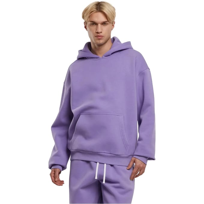 Urban Classics - Fluffy Oversized Hoodie/trui - S - Lila