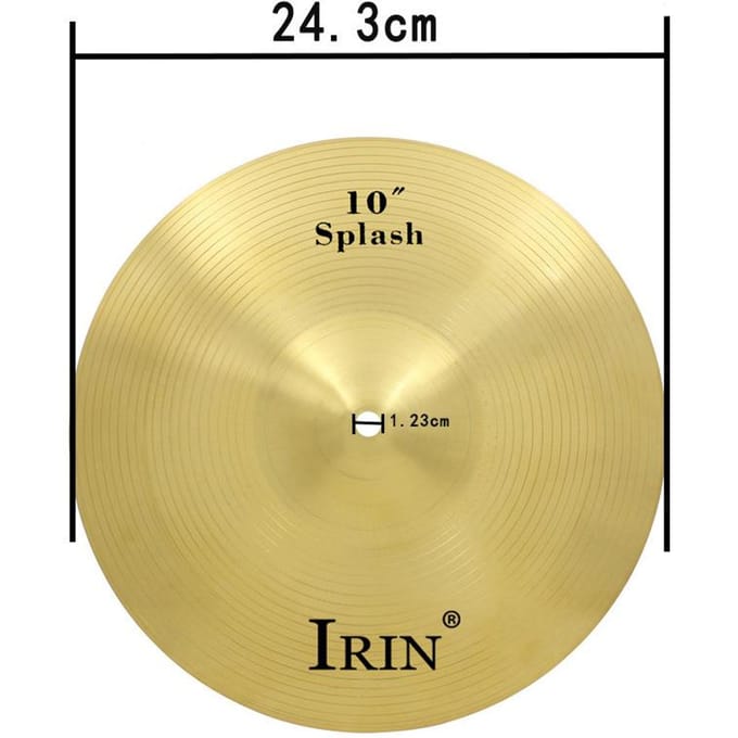 8  Messing Legering Crash Ride Hi-Hat Bekken voor Drumset 10