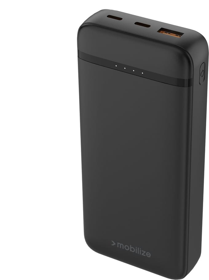 Mobilize Triple USB / USB-C Powerbank 20,000 mAh Power Delivery 20W - Zwart