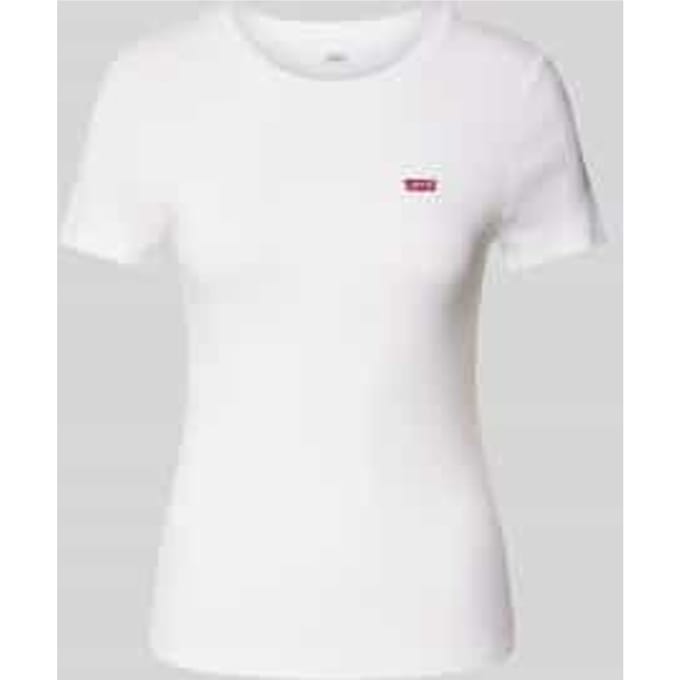 Levi's Essential Housemark Tee Maat: S | Tops Outlet | Dames | Wit