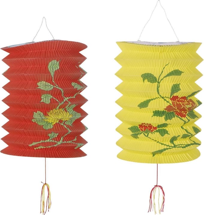 360 DEGREES - Rood en gele Chinese lantaarns