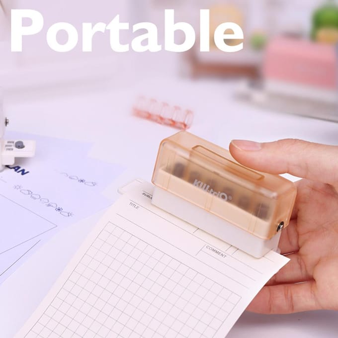 KWtriO 6 Gaten Papier Punch Handheld Mini Puncher Ondersteuning Meerdere 202630 Perforeren 5.5mm wit