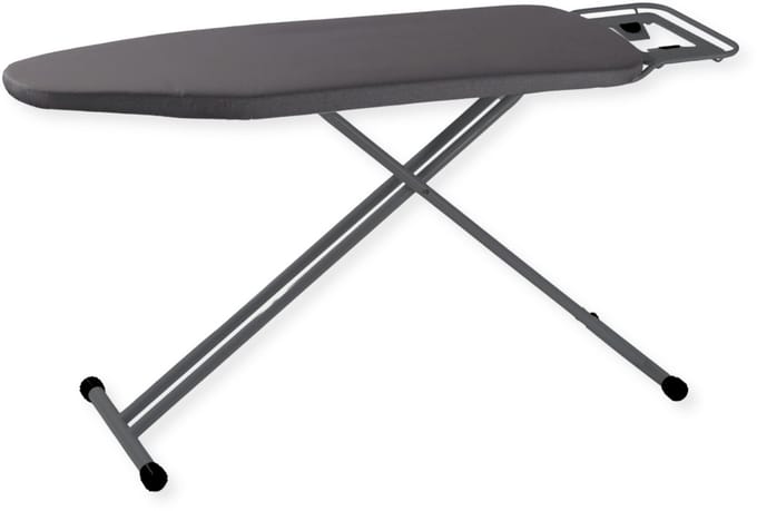 SensaHome Strijkplank – Inklapbare Strijktafel met Strijkijzerhouder – 120×38cm – Dark Grey