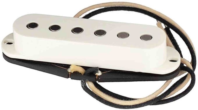 Lollar 10-202-111-14 Single Coil Pickup - Sixty Four hals, flat poles, parchment