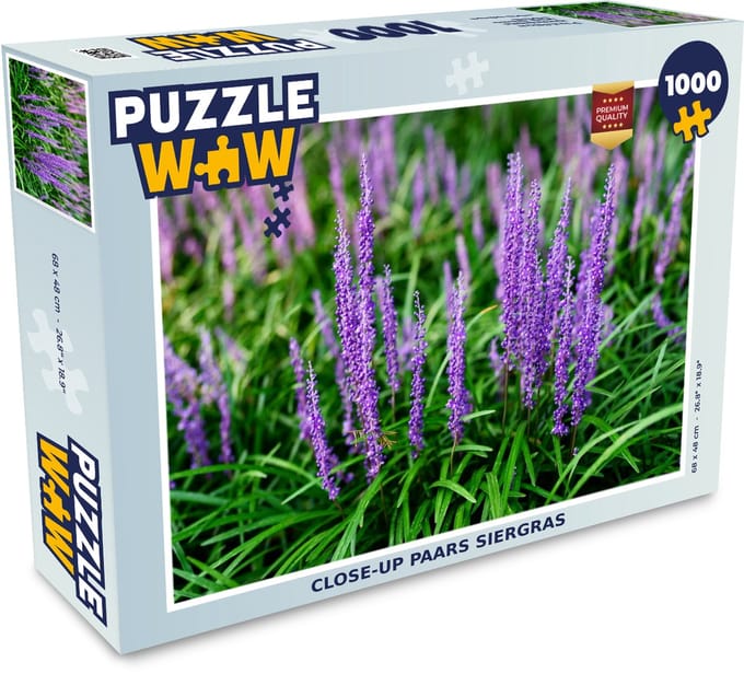 Puzzel Close-up paars siergras - Legpuzzel - Puzzel 1000 stukjes volwassenen