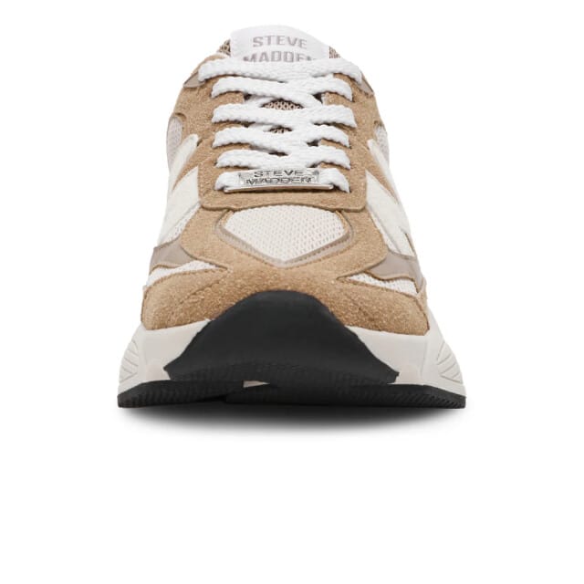 Steve Madden Speeder dames sneaker - Taupe - Maat 37