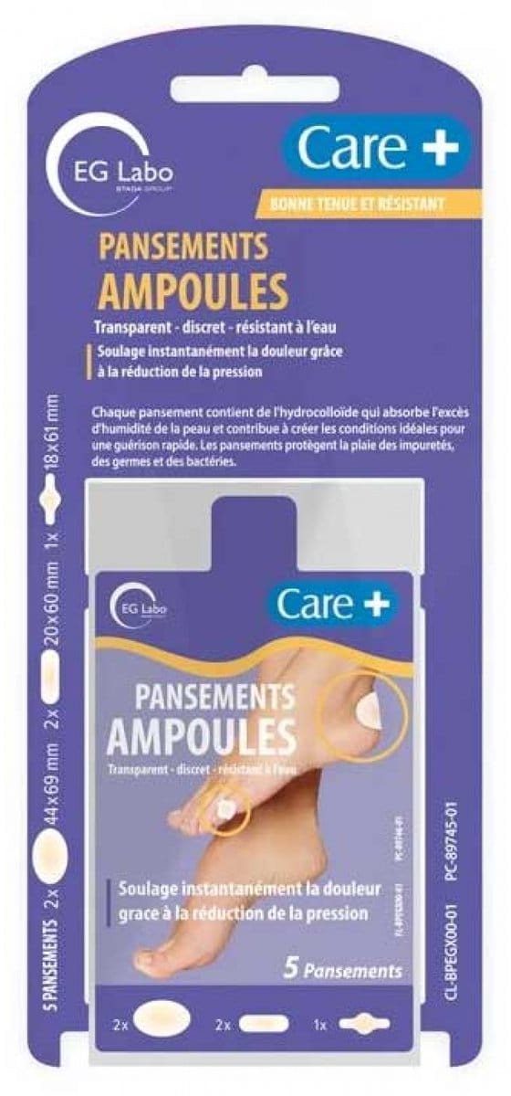 Care+ Blaarpleisters 5 Pleisters 3 Formaten