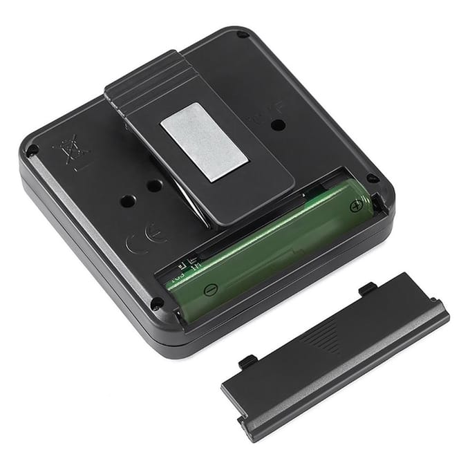 Vochtigheidsmeter Binnenthermometer Hygrometer voor Huisdier Reptiel black