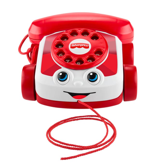 Fisher Price -Price 80's Ruby Red Chatter Phone - Telefoon Grijp- en bijtspeelgoed