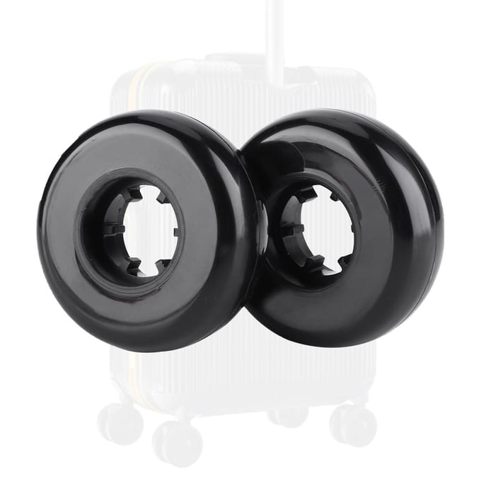 2 pièces Roue de valise Axe de remplacement Clé Roulement OD 40/45/50/70mm black