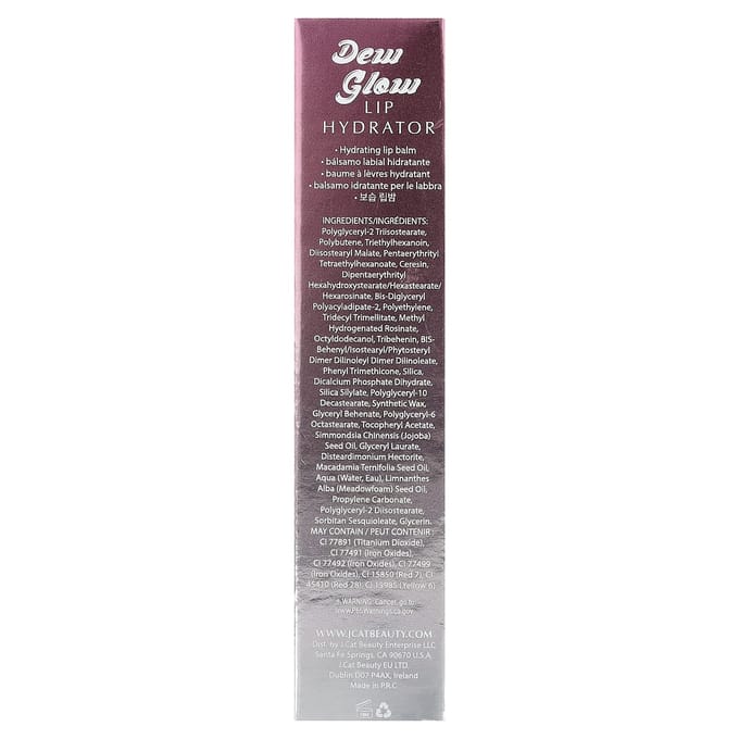 J.Cat Beauty, Dew Glow, Lip Hydrator, DLB101 Full Glow, 3.4g (0,12 oz) beige