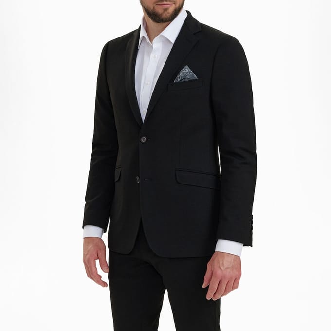 Sunwill 211510 Heren colbert extreme flexibiliteit in moderne pasvorm. zwart | maat 52