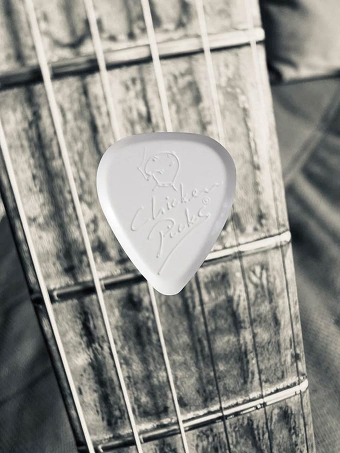 ChickenPicks - 1-LI-22 Thermosetting Polymer Plectrum - 2.2 Mm Light Voor Elektrische Gitaar