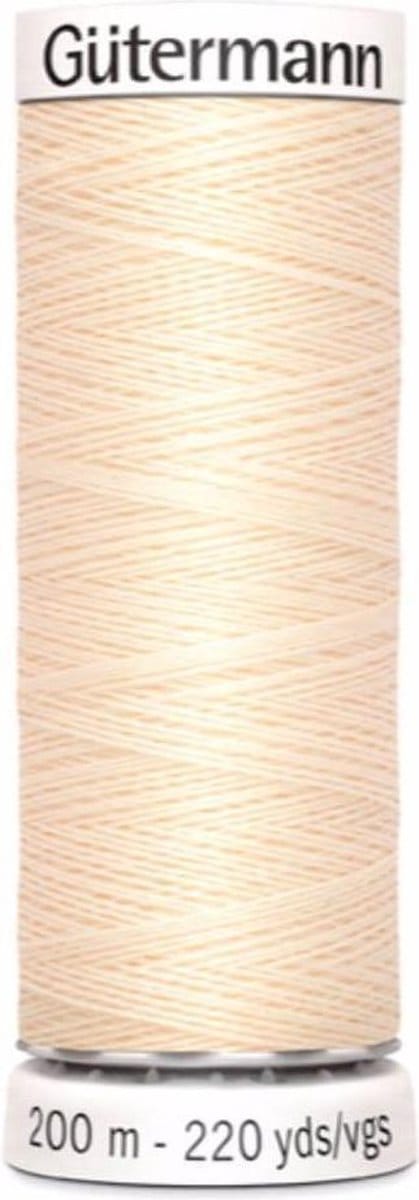 Gütermann Alles Naaigaren, Creme, Nr. 414, 200 meter, Per stuk.