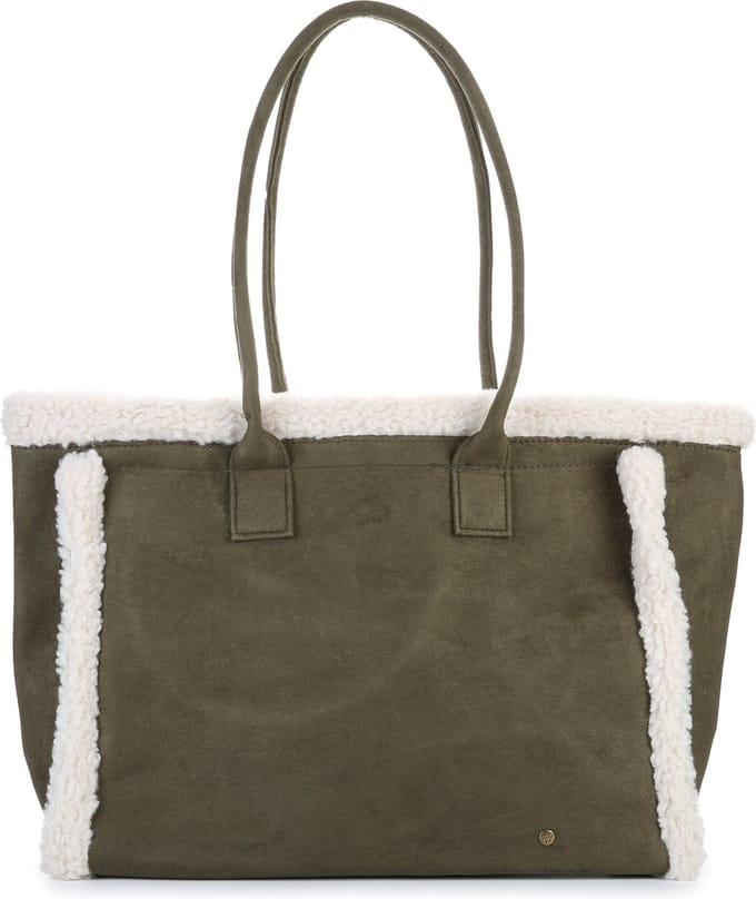Ruime shopper - teddy - groen