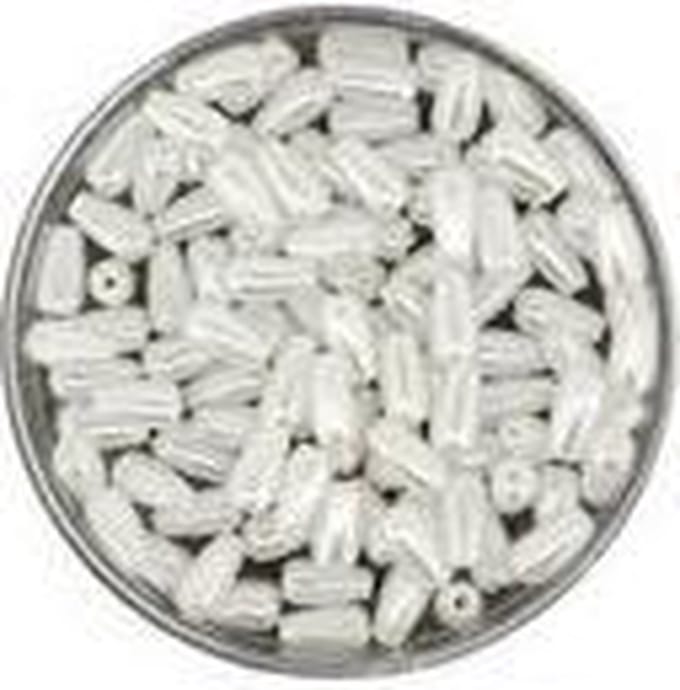 0802-06314 Parels druppelvormig wit 3x6 mm