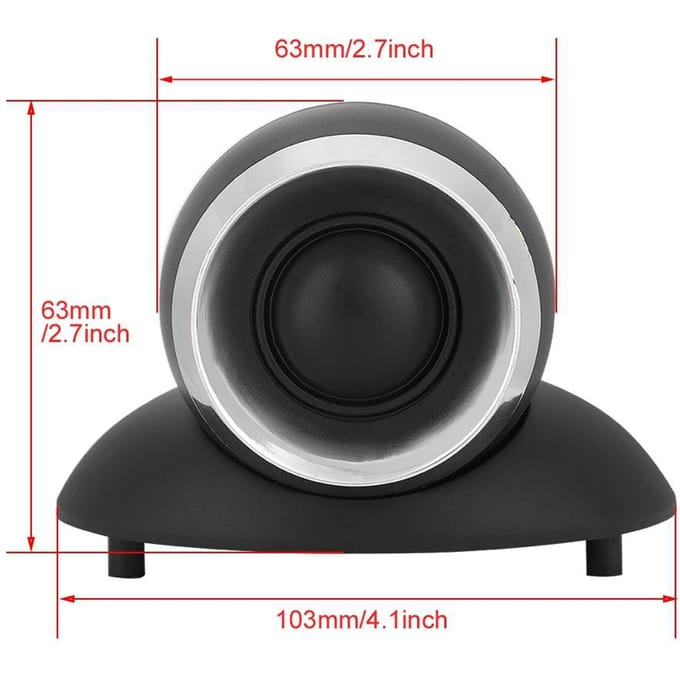Nieuwe 25-kern Ultra hoge Pitch Hifi Luidspreker o Luidspreker 35W black