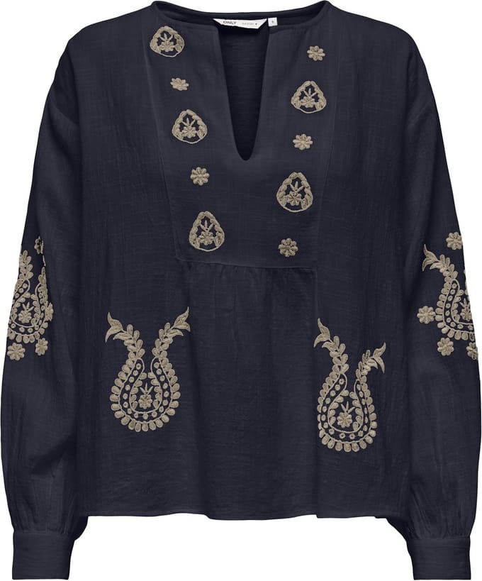 ONLY - ONLMOON L/S EMB TOP WVN NOOS - Meisjes - Blouses