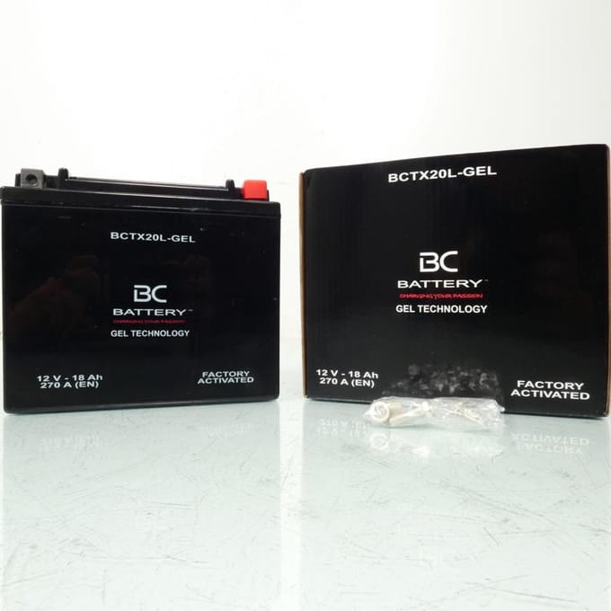 Batterie SLA BC Battery pour SSV CAN-AM 1000 Commander Max DPS 2014 à 2017 YTX20L / 12V 18Ah Neuf