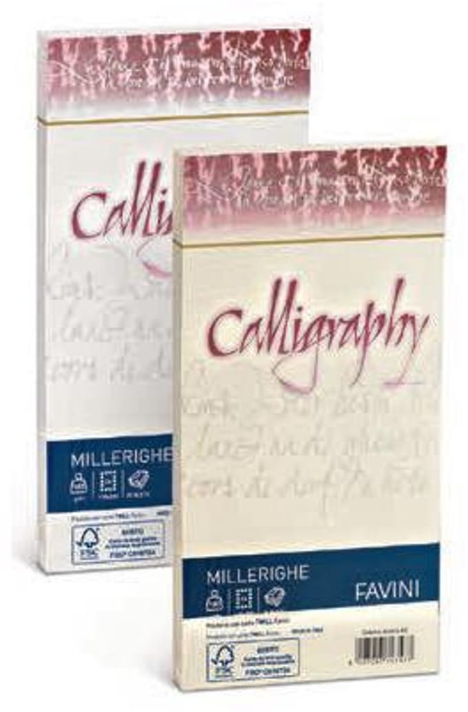 Favini Millerighe Calligraphy envelop Wit - 10 stuk