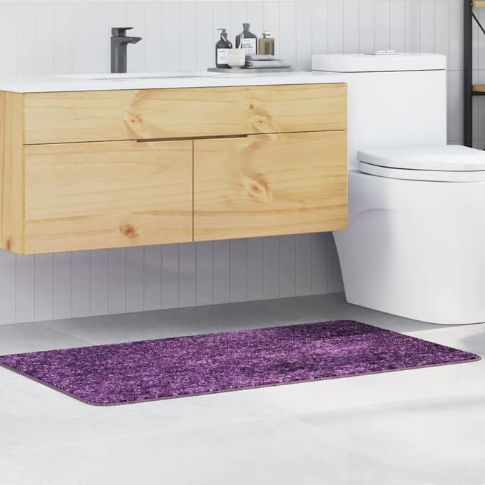 vidaXL - Antislip - Badmat - Paars - 70 - x - 120 - cm - PP