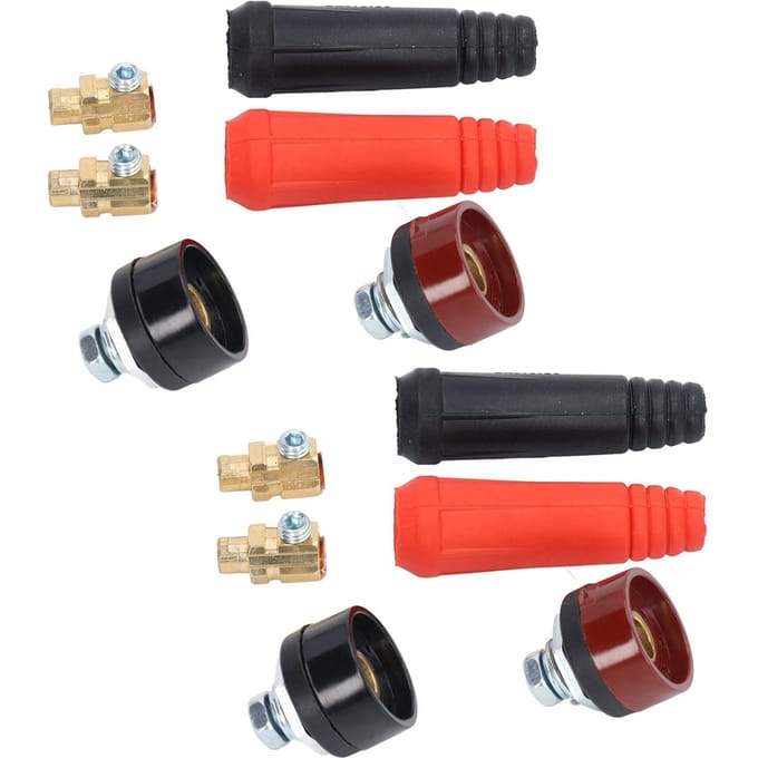 12 Stuks Las Kabel Paneel Connector Snelkoppeling Stekker Stopcontact Set Kit voor Voeding