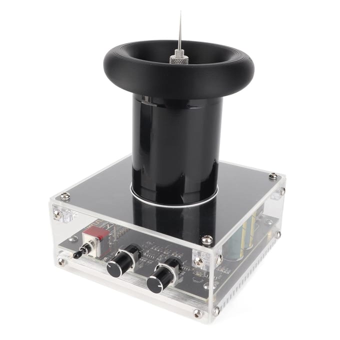 Bluetooth Muziek Tesla Spoel Draadloze Transmissie Luidspreker Experimenteel Tafelblad Speelgoed 100‑240V VS US Plug black