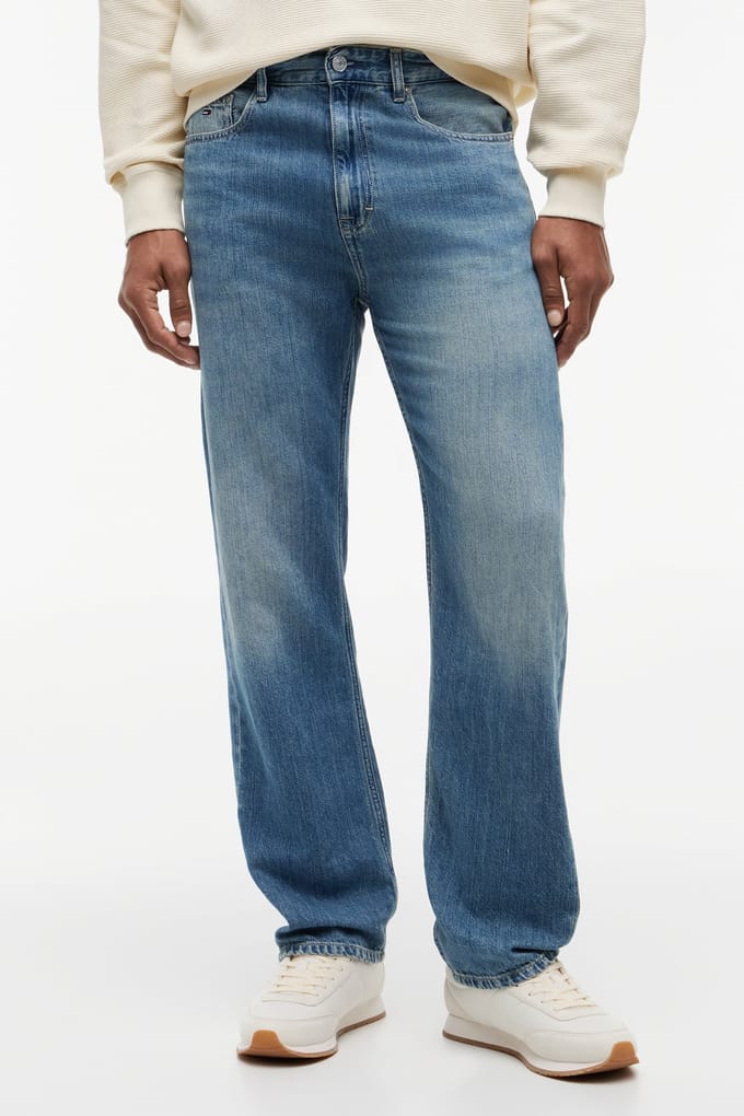 Tommy Hilfiger Otis Regular Straight Denim Medium Maat: W33L34 | Straight Jeans Outlet | Heren | Blauw