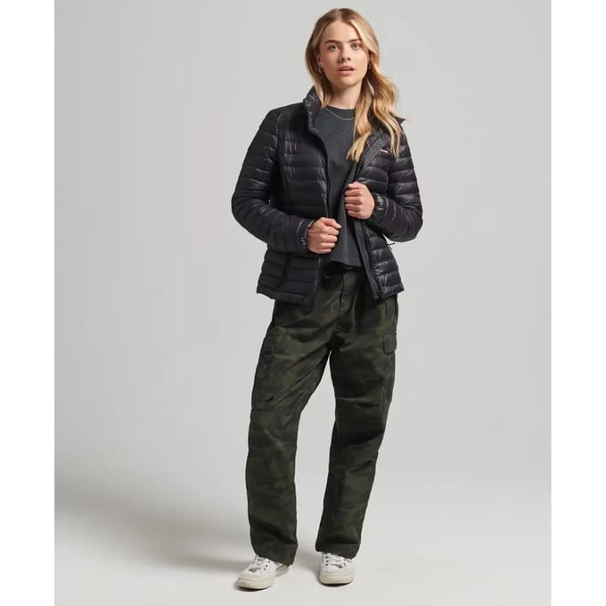 Superdry Code Tech Core Down Jas Zwart S Vrouw