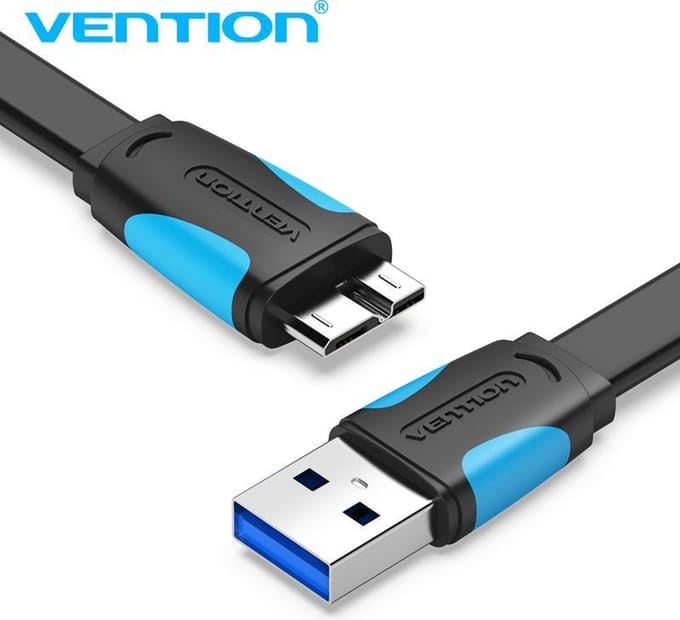 Vention VAS-A12-B100 USB-kabel USB 3.2 Gen 1 (3.1 Gen 1) 1 m USB A Micro-USB B Zwart