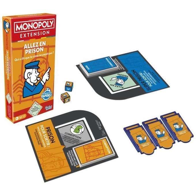 Monopoly Naar de gevangenis - UItbreiding - Franstalig