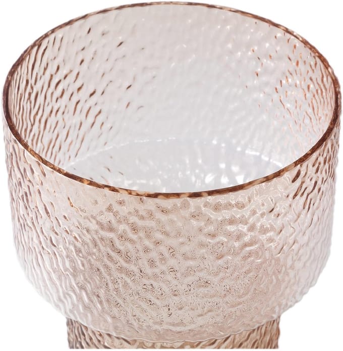 PTMD Vaas Blane - 21x21x30 cm - Glas - Bruin