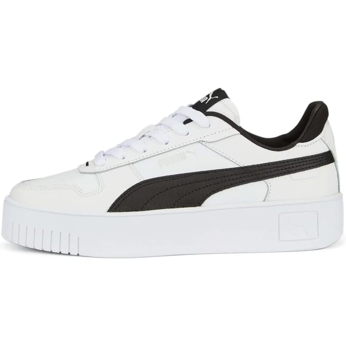 PUMA Carina Street Dames Sneakers - Wit/Zwart