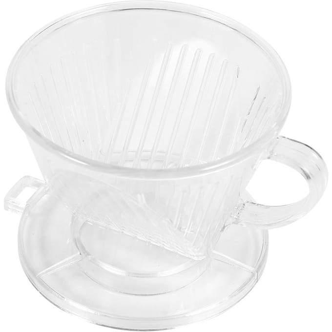 Transparante Herbruikbare Koffiefilters, Kegelvormige Draagbare Koffiedruppelaar Pure Smaak Maker Tool white
