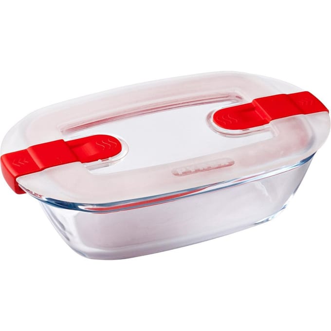 Cook &, Heat Voedselcontainer Rechthoek met Deksel 17 x 10cm