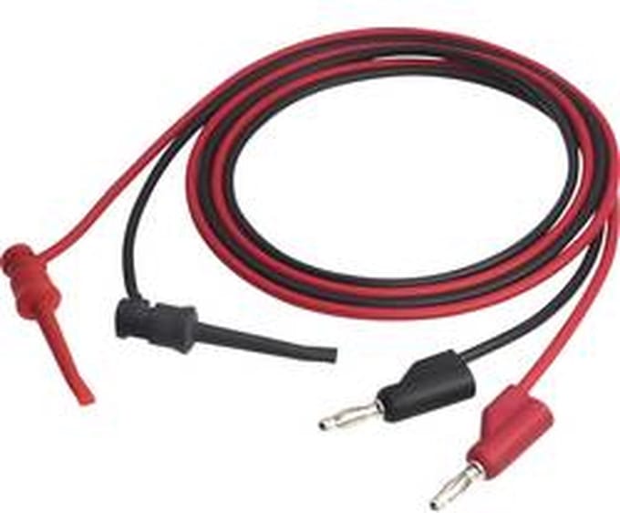 VOLTCRAFT MSL-102 Meetsnoer 4mm-stekker 1.00 m Zwart, Rood 1 stuk(s)