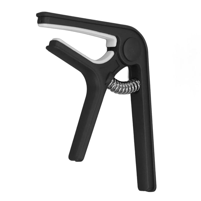 Gitaar Capo Stevig ABS Veer Gelijkmatige Druk Eenvoudige Bediening Capo voor Akoestische Gitaar Ukulele Bas zwart