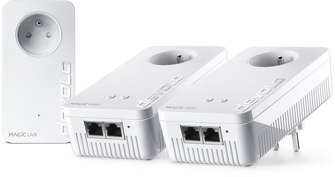 devolo Magic 2 WiFi 6 Next Multiroom Kit - Powerline Adapter - Mesh WiFi - WiFi 6 - 3000 Mbps - BE