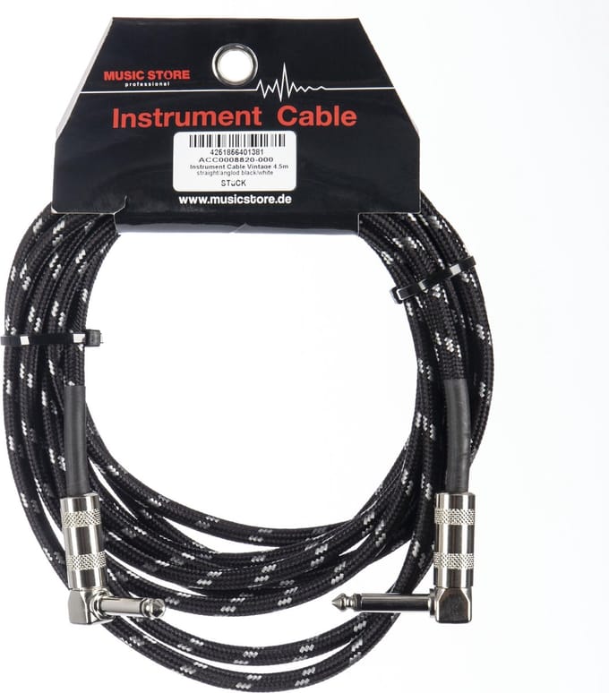 MUSIC STORE Instrumentkabel vintage 4,5 m - Instrumentenkabel