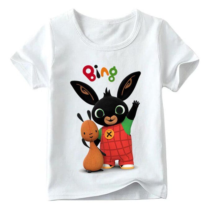 Cartoon Konijn Grappig Zomer Baby T-shirt 130 wit