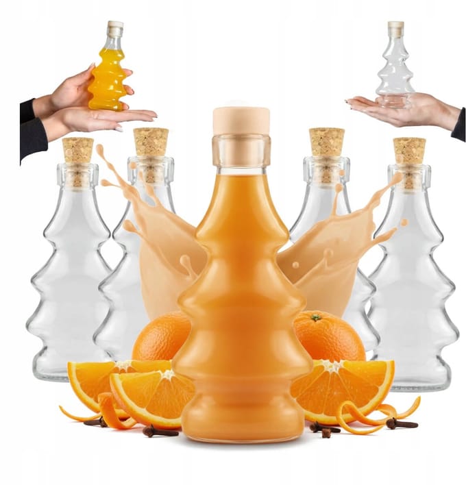 Bimberek - 3D Kerstboom Fles - 100ml - Glas - Synthetische Kurk