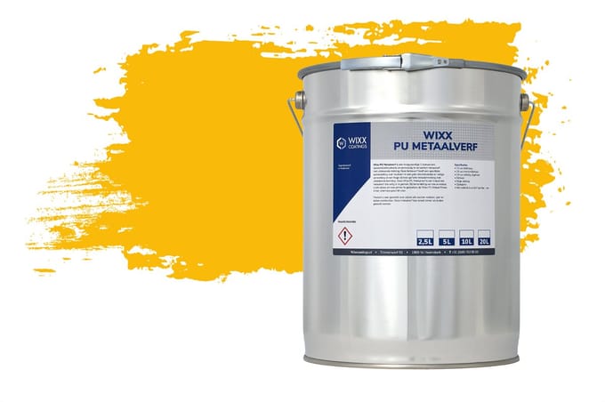 Wixx PU Metaalverf - 20L - RAL 1023 | Verkeersgeel