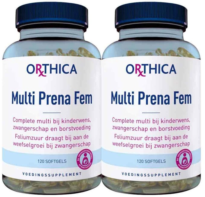 Orthica - Multi Prena Fem - 2 x 120 softgels - Voordeelverpakking