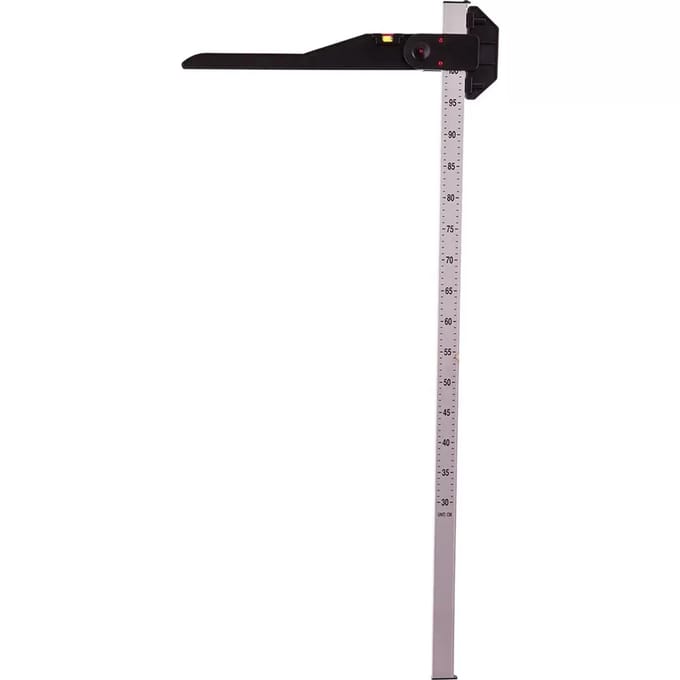 Inklapbare aluminium meetstandaard Premiere