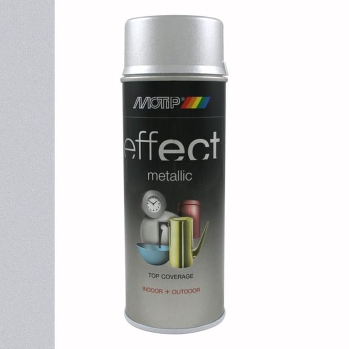 Motip effect metallic lak briljant zilver - 400 ml.