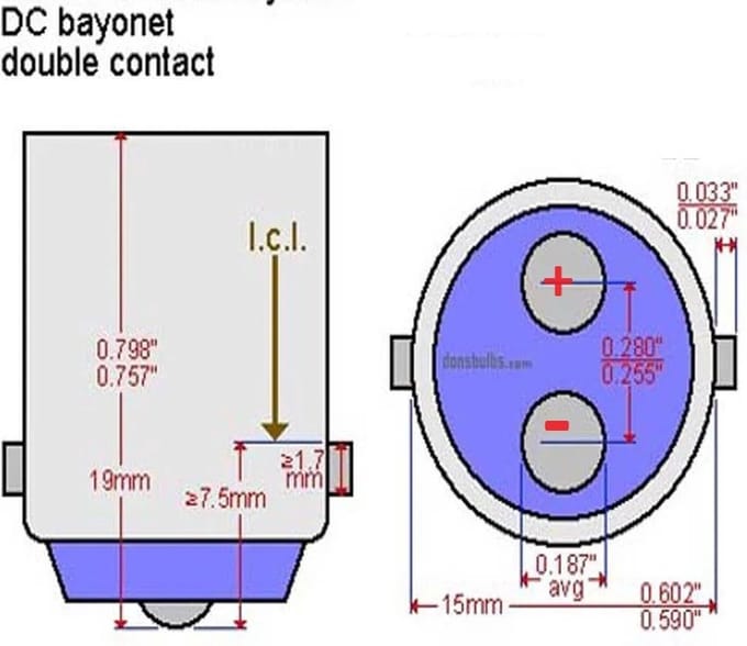 21 SMD - BA15D LED - DC Marine - Warm wit - 12 en 24 Volt
