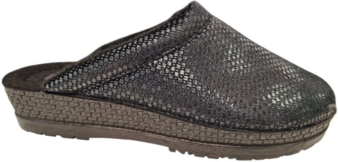Rohde -Dames - zwart - pantoffels - maat 37